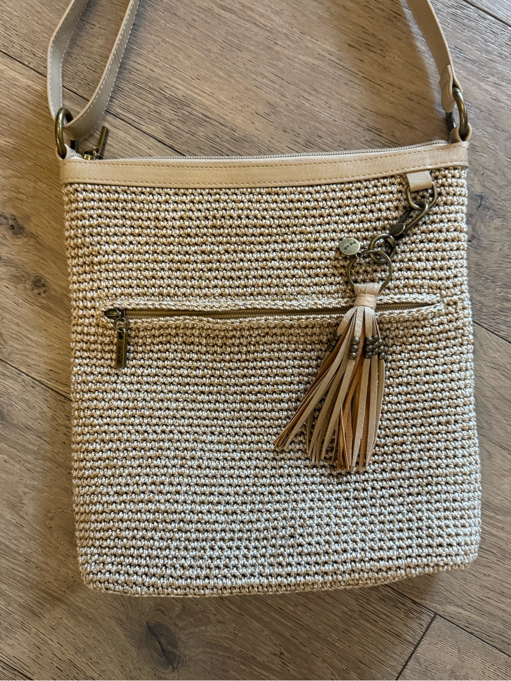 The Sak Lucia Crossbody - Hand Crochet - Bamboo Static
